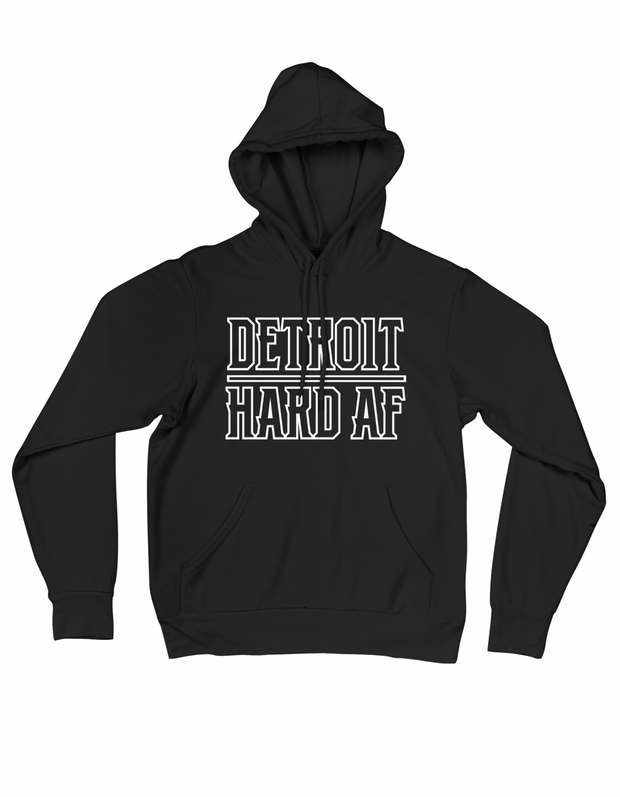 DETROIT HARD AF HOODIE - BlackStone