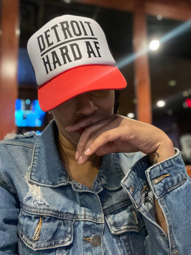 Detroit Hard AF Trucker Hat UNISEX