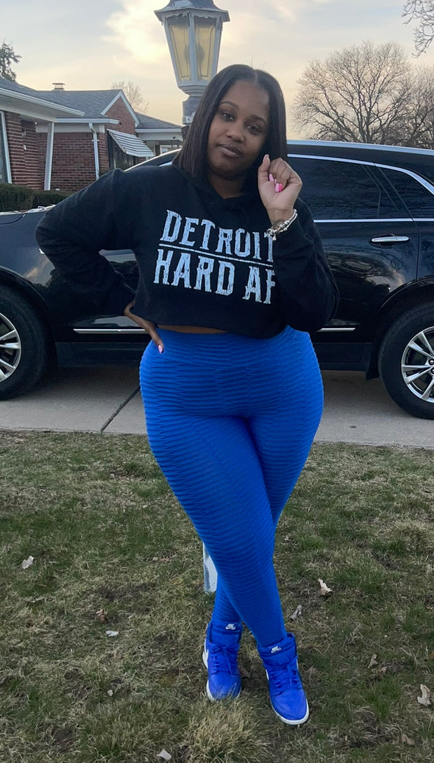 BLACKstone Crop Hoodie Detroit Hard AF