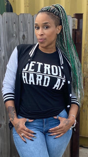 BLACKstone Tee with Detroit Hard AF