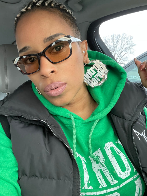 DETROIT HARD AF Bamboo Earrings