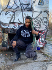 BLACKstone Hoodie with Detroit Hard AF